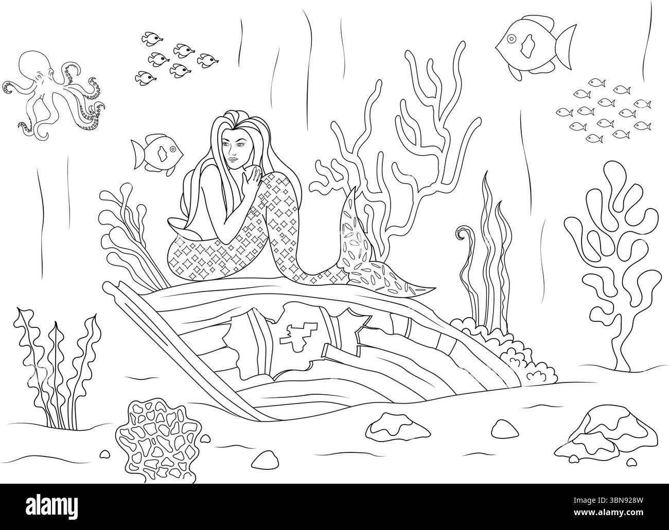 <b>Underwater</b> fantasy world Stock Vector Images - Page 3 - Alamy